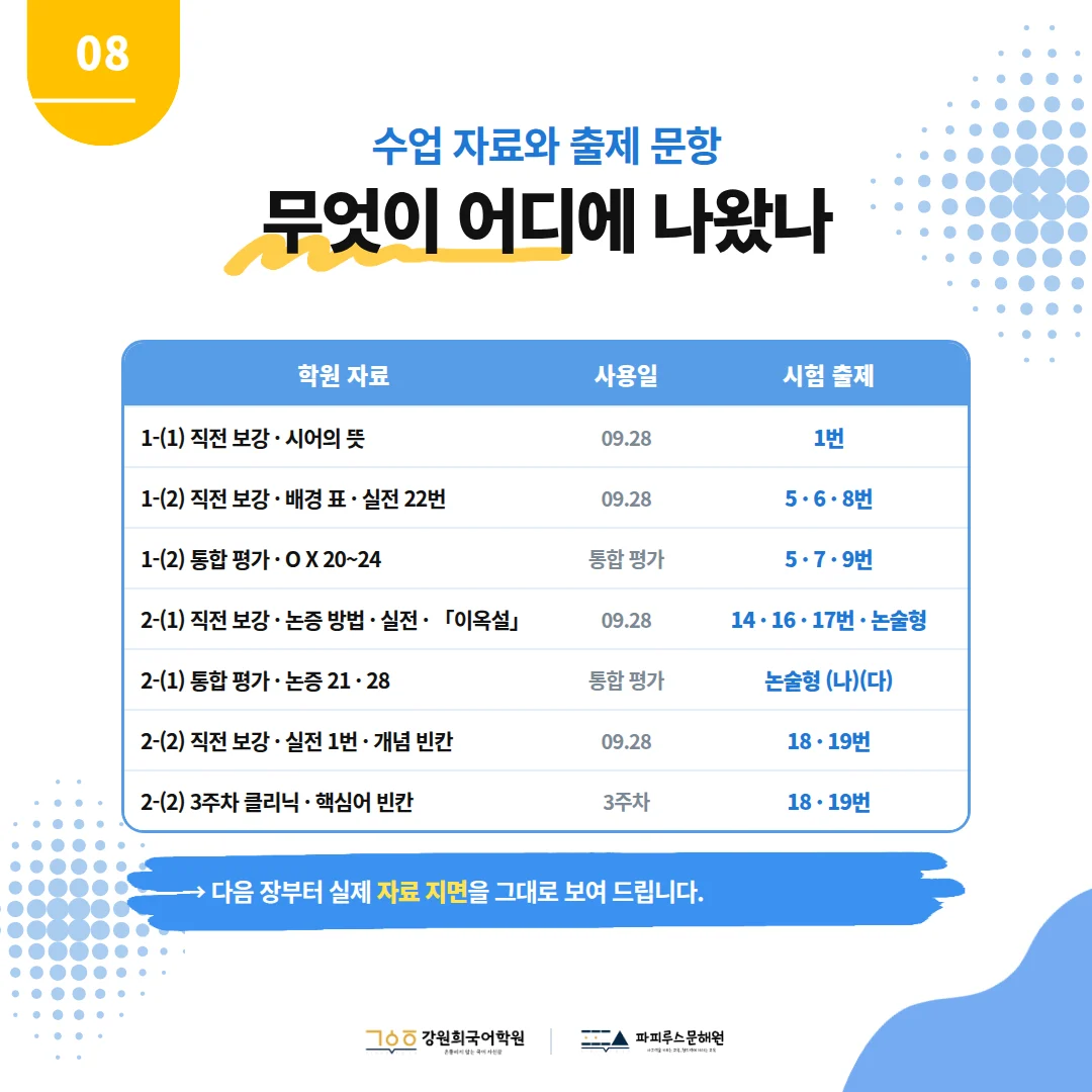 [예당중 3학년] 2026학년 2학기 1차 지필평가 국어 출제 경향분석