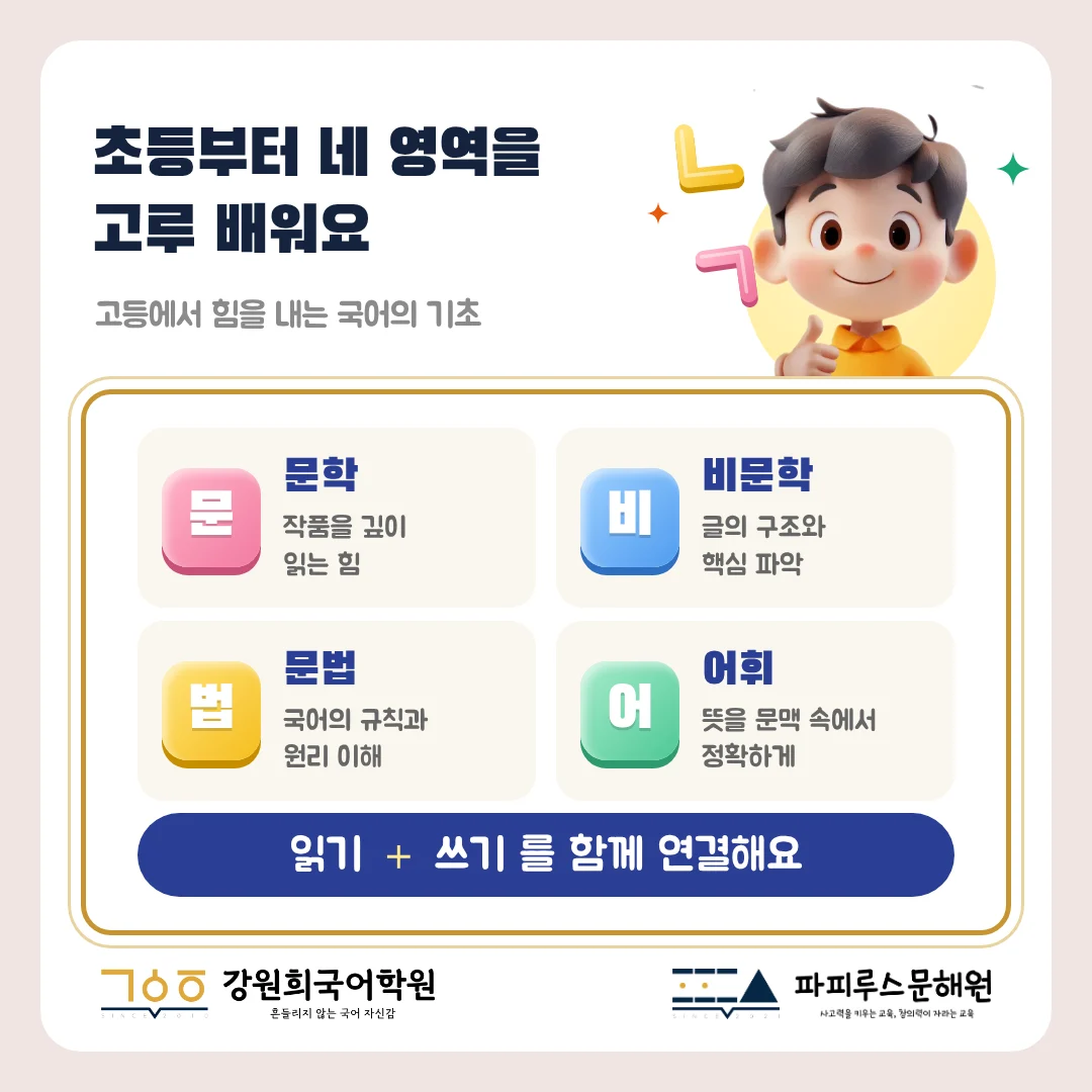 [파피루스문해원] 어려운 책을 읽는 아이가 아니라, '정확하게 읽는 아이'가 결국 이깁니다! 우리 아이 국어 역량을 키우는 진짜 국어, 파피루스문해원이 알려 드립니다.