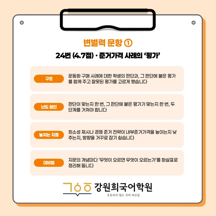[동탄창의고 1학년] 2026년 2학기 1차 지필 평가 국어 출제 경향분석