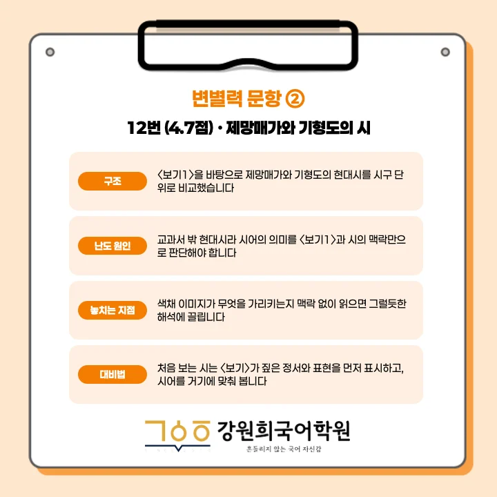 [동탄창의고 1학년] 2026년 2학기 1차 지필 평가 국어 출제 경향분석